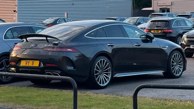 UK Number Plate RY 9 on a 2019 Grey Mercedes-Benz E