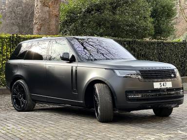 UK Number Plate S 47 on a 2022 Black Land Rover Range Rover First Edition Auto