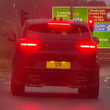 UK Number Plate S 71 on a 2026 Black Land Rover Range Rover Sprt Dyn Se Phev A