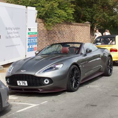 UK Number Plate S 76 on a 2018 Silver Aston Martin Vanquish