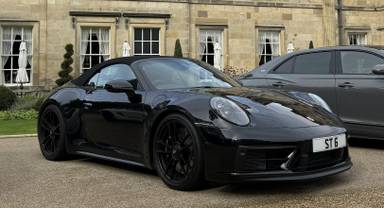 UK Number Plate ST 6 on a 2022 Black Porsche 911 Carrera Gts S-A