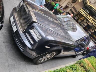UK Number Plate TRG 1 on a 2016 Grey Rolls Royce Phantom
