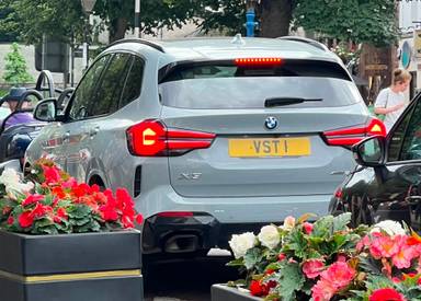 UK Number Plate VST 1 on a 2022 Grey BMW X3 Xdrive20d M Sport Mhev Auto