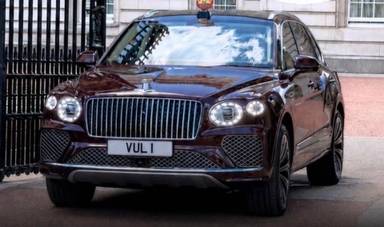 UK Number Plate VUL 1 on a 2026 Black Bentley