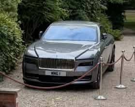 UK Number Plate WMG 1 on a 2024 Silver Rolls Royce Spectre Ev